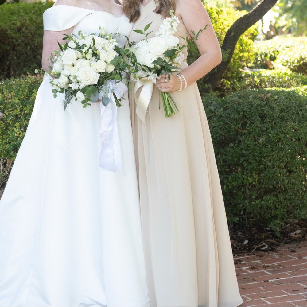 Azazie Kaleigh Champagne Bridesmaids Dress